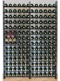 Bibliothèque métallique pour 168 bouteilles de vin ARCHITECTURE INTERIEURE DU VIN