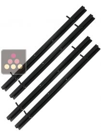 Lot de 4 rails coulissants pour 2 clayettes compatibles gamme DIVA AVINTAGE
