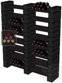 casiers en c&eacute;ramique pour 192 bouteilles RACK IN BLACK