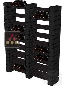 casiers en c&eacute;ramique pour 216 bouteilles RACK IN BLACK