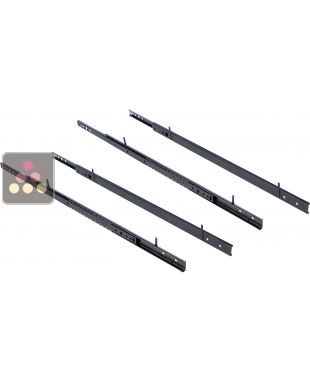 Lot de 4 rails pour 2 Clayettes coulissantes CLIMADIFF