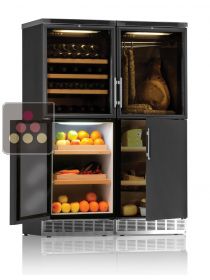 Combiné Gourmand encastrable vin, charcuterie, fromages et compartiment fraicheur CALICE