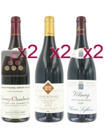 S&eacute;lection de 6 Vins Rouges - Grands 1er Crus Bourguignons Sélection Vin