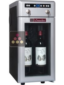 Distributeur de vin au verre 2 Bouteilles et système de préservation La SOMMELIERE
