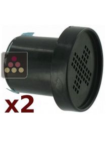 Lot de 2 filtres à charbon actif pour cave à vin Gamme Tradition et Prestige La SOMMELIERE