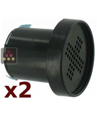 Lot de 2 filtres à charbon actif pour cave à vin Gamme Tradition et Prestige La SOMMELIERE