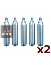 2 Lots de 5 Cartouches d'azote La SOMMELIERE