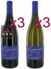 6 bouteilles de Crozes-Hermitage 2012 - Domaine Laurent COMBIER : 3 Rouges, 3 Blancs Sélection Vin