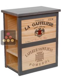 Meuble de rangement en bois 6 bouteilles CAVIDÉCO PIERRE GOUJON