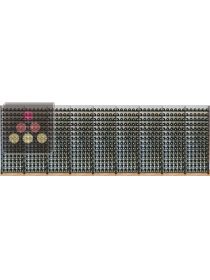 Bibliothèque métallique pour 756 bouteilles de vin ARCHITECTURE INTERIEURE DU VIN