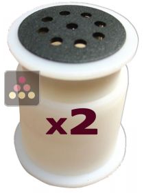 Lot de 2 filtres à charbon actif pour cave à vin VINOSAFE - Fabrication avant sept. 2009 VINOSAFE