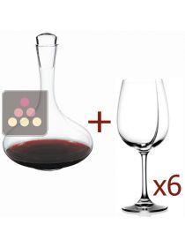 Le kit du Sommelier : Carafe Bonde + 6 Verres Exploreur L'ATELIER du VIN
