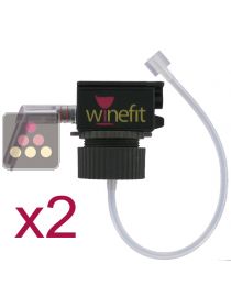 Lot de 2 bouchons pour distributeur de vin au verre Winefit WINEFIT
