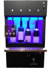 Distributeur de vin au verre 4 bouteilles avec système de conservation sous Azote ADVINEO