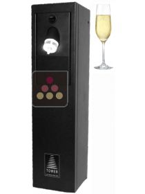 Syst&egrave;me de conservation de bouteilles ouvertes de Champagne  LE VERRE DE VIN