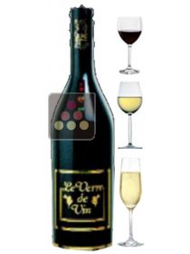 Syst&egrave;me de conservation de bouteilles de vin et de Champagne ouvertes CLASSIC LE VERRE DE VIN