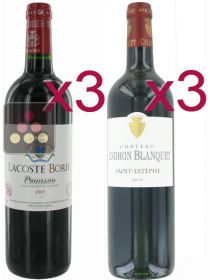 S&eacute;lection de 6 Vins Rouges - Pauillac et Saint Est&egrave;phe Sélection Vin