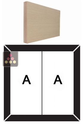 Cadre droit en HPL H200xL210cm