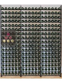 Rangements modulaires métalliques pour 306 bouteilles ARCHITECTURE INTERIEURE DU VIN