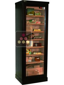 Cave &agrave; cigares de Luxe r&eacute;frig&eacute;r&eacute;e en ch&ecirc;ne massif  ELLEMME