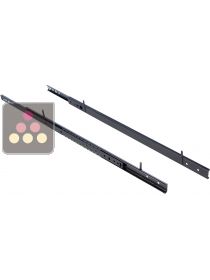 Lot de 2 rails pour une clayette coulissante AVINTAGE