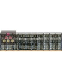 Bibliothèque métallique pour 840 bouteilles de vin ARCHITECTURE INTERIEURE DU VIN