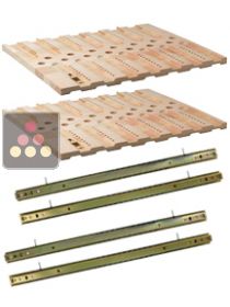 Lot de 2 Clayettes Coulissantes Collector R&eacute;versible Bordeaux / Bourgogne AVINTAGE