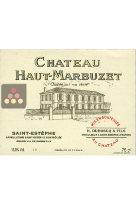 Vins Rouge Haut Marbuzet - Saint Est&egrave;phe  - 2011 0,75 L