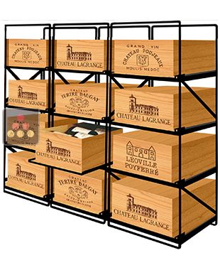 La seule solution pour stocker 12 caisses de vins et 144 bouteilles MODULORACK