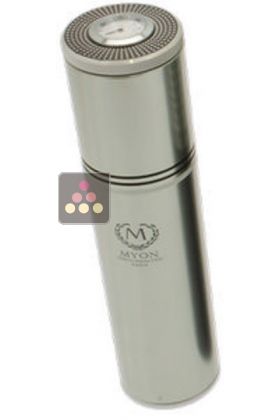 Tube &agrave; cigares rond aluminium 3 &agrave; 4 cigares argent&eacute;