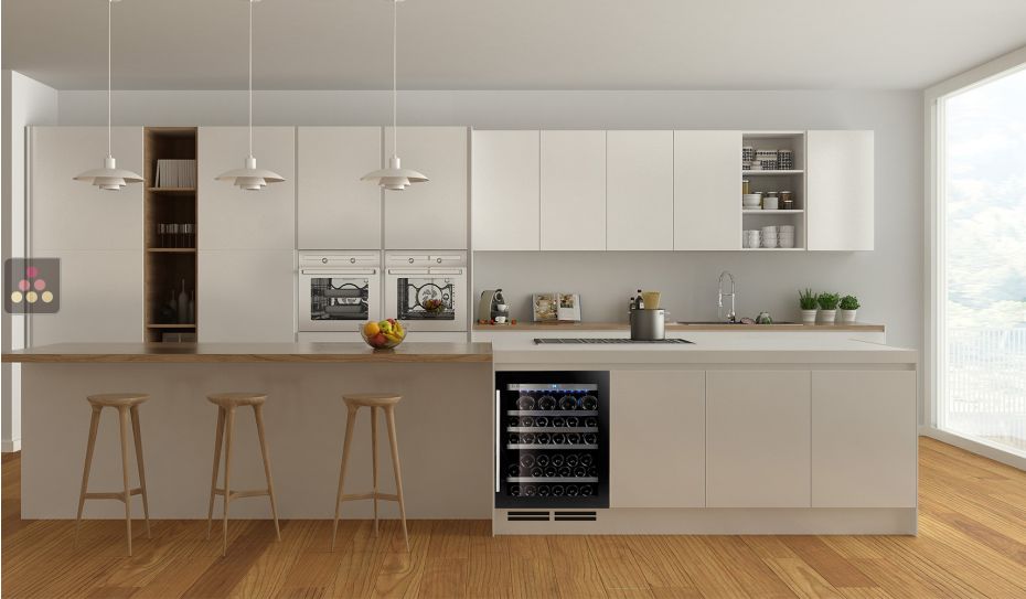 Cave à vin encastrable mono-température de service