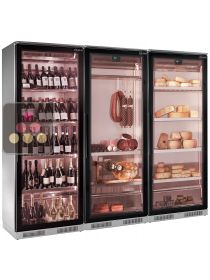 Combiné de 5 vitrines réfrigérées pour vins, viande, charcuteries et fromages BRERA