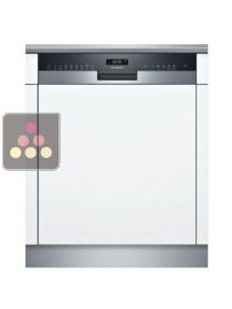 Lave-vaisselle encastrable avec bandeau 60 cm Metallic SIEMENS
