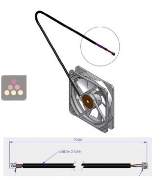 Ventilateur extraction air chaud pour cave encastrée TRANSTHERM