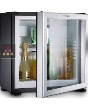 Mini-bar silencieux porte vitrée pose libre/encastrable 18L - Charnières à droite DOMETIC