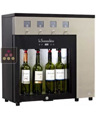 Distributeur de vin au verre 1 température 4 bouteilles avec système de conservation La SOMMELIERE