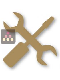 Adaptation de vitrine Calice Design pour la mise en place d'un compresseur déporté CALICE DESIGN