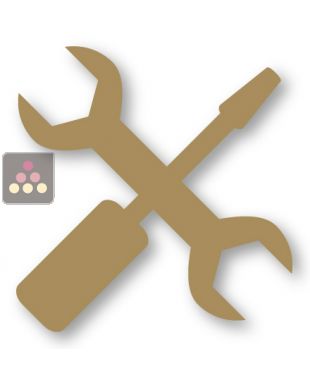 Adaptation de vitrine Calice Design pour la mise en place d'un compresseur déporté CALICE DESIGN