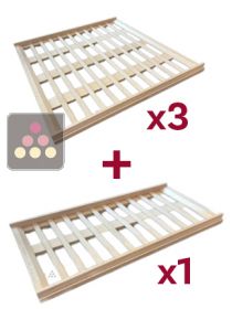 Lot de 3 clayettes de stockage + 1 demi clayette CLIMADIFF