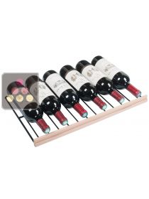 Demi-Clayette de stockage en fil d'acier avec fronton bois pour cave Climadiff CLIMADIFF