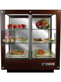 Vitrine 3 faces r&eacute;frig&eacute;r&eacute;e pour plats et produits frais CALICE