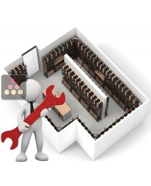 Prestation Montage - Aménagement de cave Métal pour 5080 bouteilles - Essentiel System ARCHITECTURE INTERIEURE DU VIN