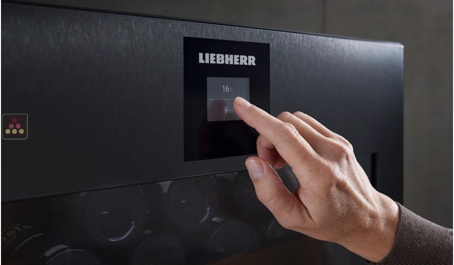 Cave à vin 2 températures de conservation ou de service connectée 