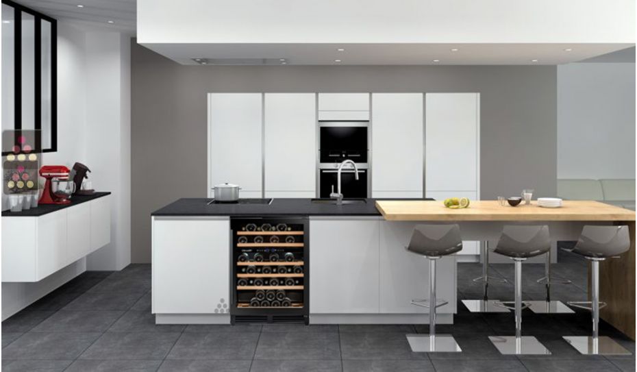 Cave à vin 2 températures de service encastrable sous plan