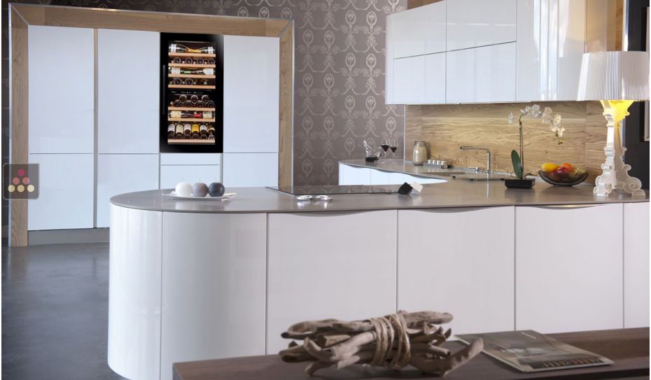 Cave à vin de service 2 températures encastrable en colonne