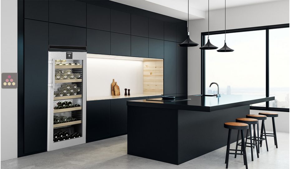 Cave à vin enchassable 2 températures de conservation ou de service