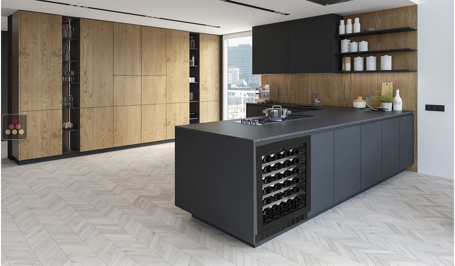 Cave à vin mono-température de service encastrable sous-plan - Porte de 72cm