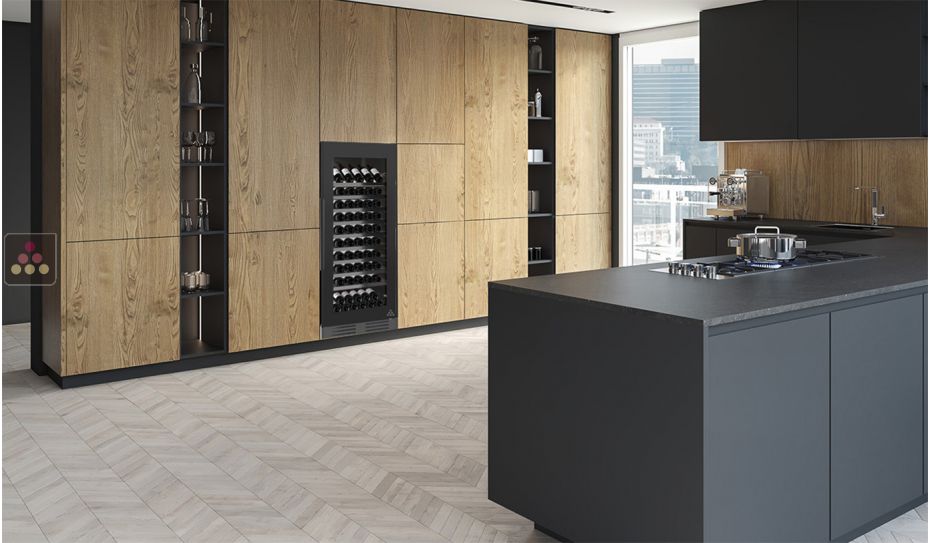 Cave à vin mono-température de service enchassable