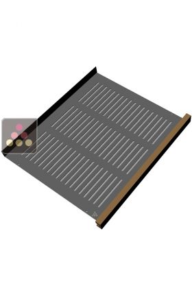 Clayette en inox avec fronton bois