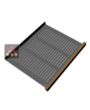 Clayette en inox avec fronton bois CALICE